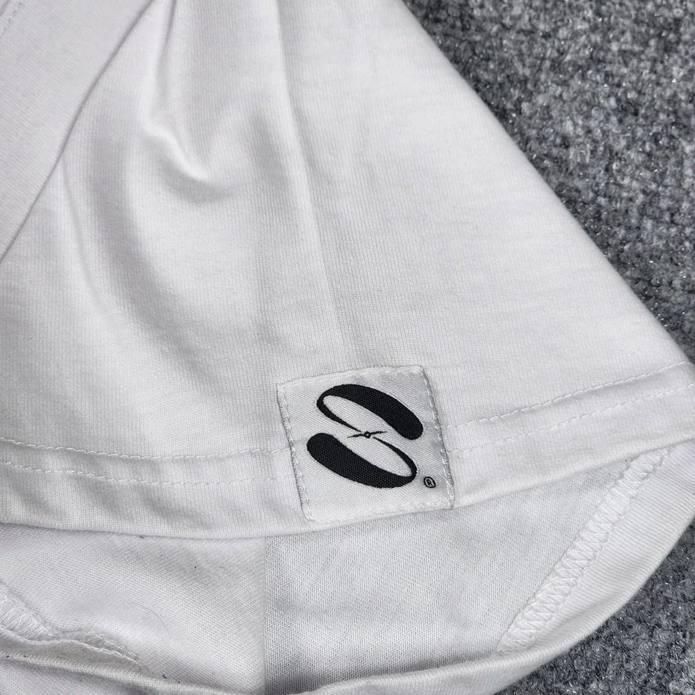 Spire Supply Co Mens White Graphic T-Shirt Chrome Head Turntable L Streetwear‎